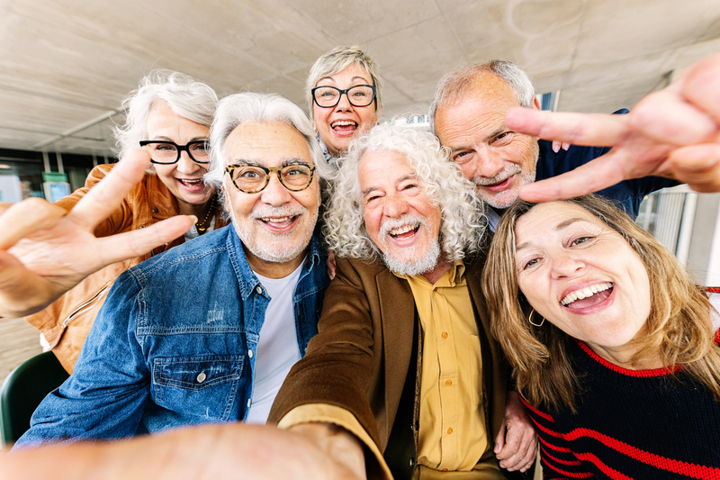 Fröhliche SeniorInnen