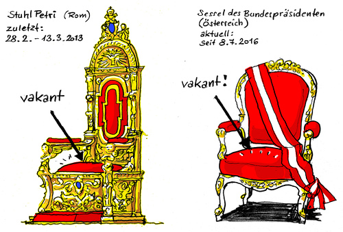 Zeichnung Sedisvakanz